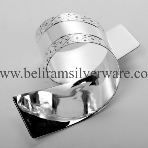 Stylish Silver Napkin Ring By BELIRAM JAIN SILVERWARE MFG.CO.
