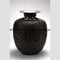 Intricately Designed Silver Vase