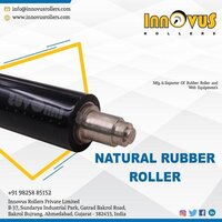 Natural Rubber Roller - Customized Size, Matte Black | Coated, Eco-friendly, Washable, Efficient For Textile And Printing Industries