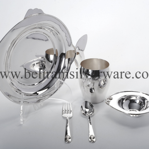 Fish Design Cute Silver Baby set