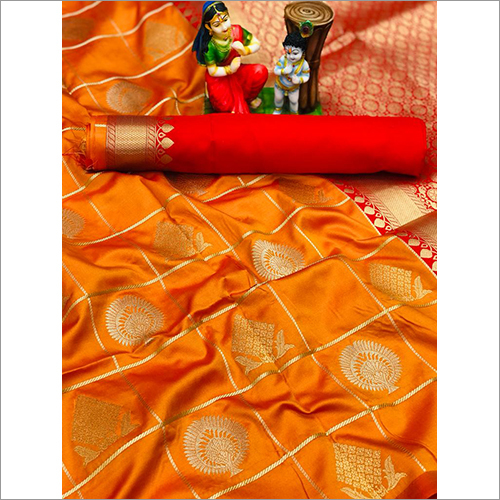 Casual Bangalori Zari Silk Saree
