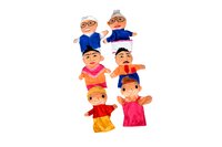 Kidken Hand puppet - family - set of 6