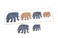 Kidken Montessori Size Variation or seriation Inset Board Elephant for 2 Years Kids