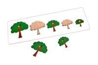 Kidken Montessori Size Variation Inset Board Tree / Seriation Board Puzzle / Wooden Size variation Puzzle