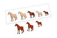 Kidken Size Variation Inset Board Horse / Seriation Board Puzzle / Wooden Size variation Puzzle