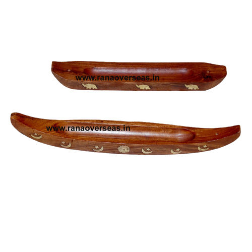 Wooden Incense Burners Boat Shape