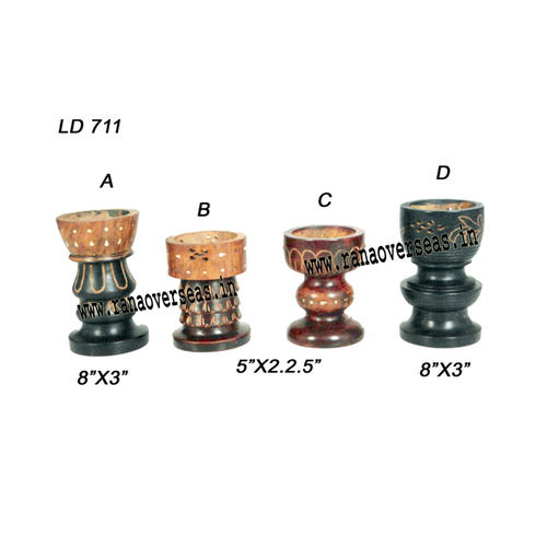 Wooden Charcoal Burners in Antique Look