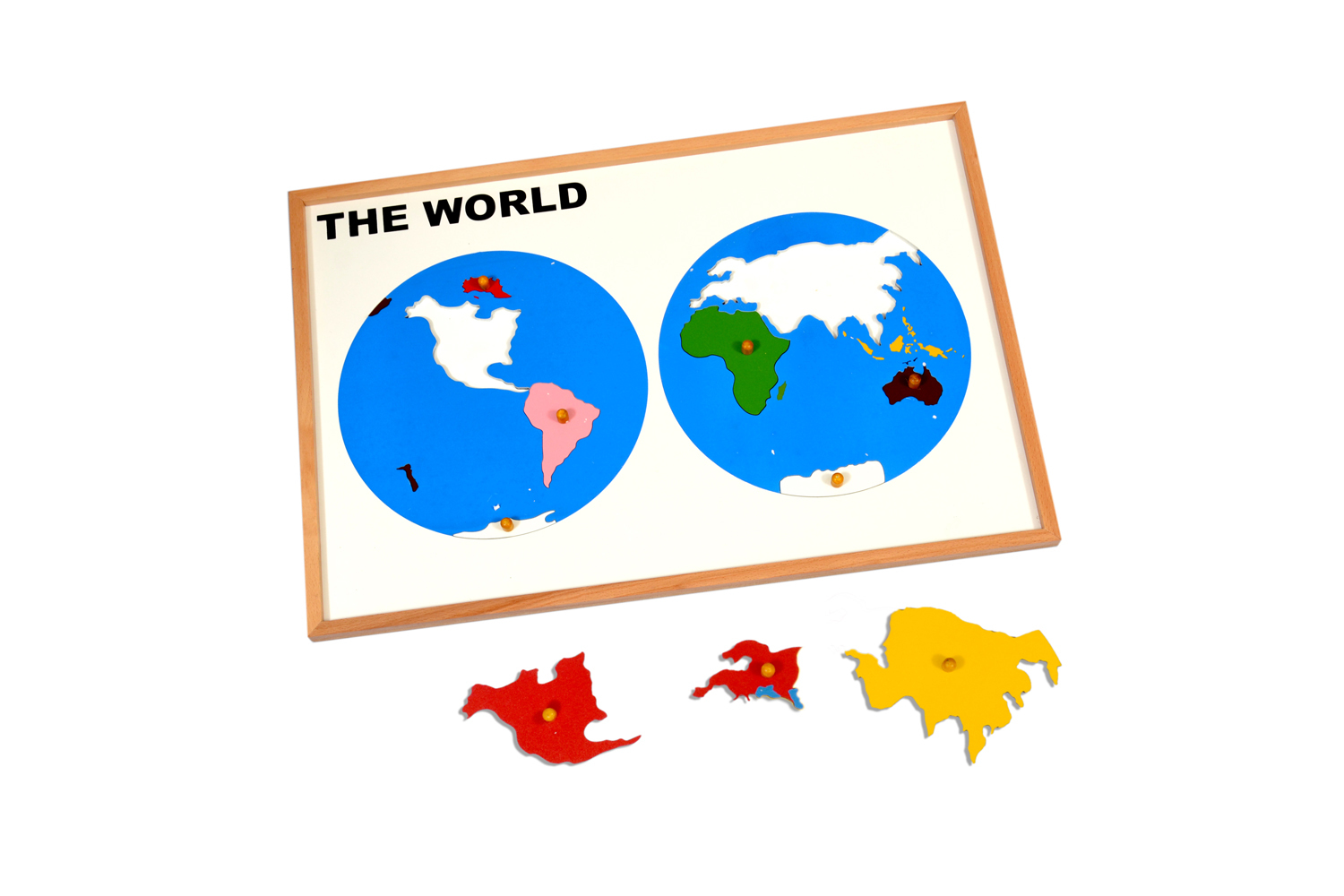 Kidken Montessori Map Puzzle World wooden toys,toys wooden educational toys