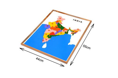 Kidken Mapology of India Puzzle-Educational Toy and Play & Learning Aid Puzzle