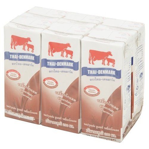 Thai-Danish UHT Chocolate Flavored Milk 200ml x 6pcs
