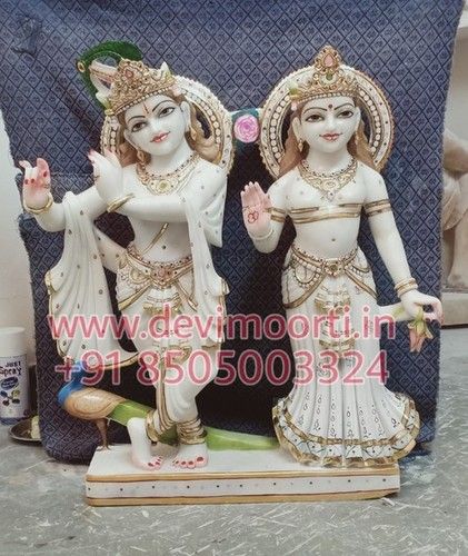 Marble Radha Krishna Moorti