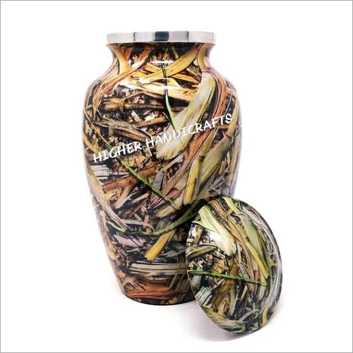 Printed Lost Camo Cremation Urn