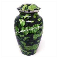 Aluminium Green Cremation Urn