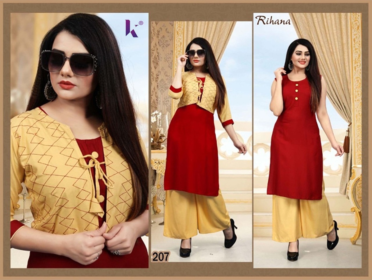 Designer Rayon Kurtis