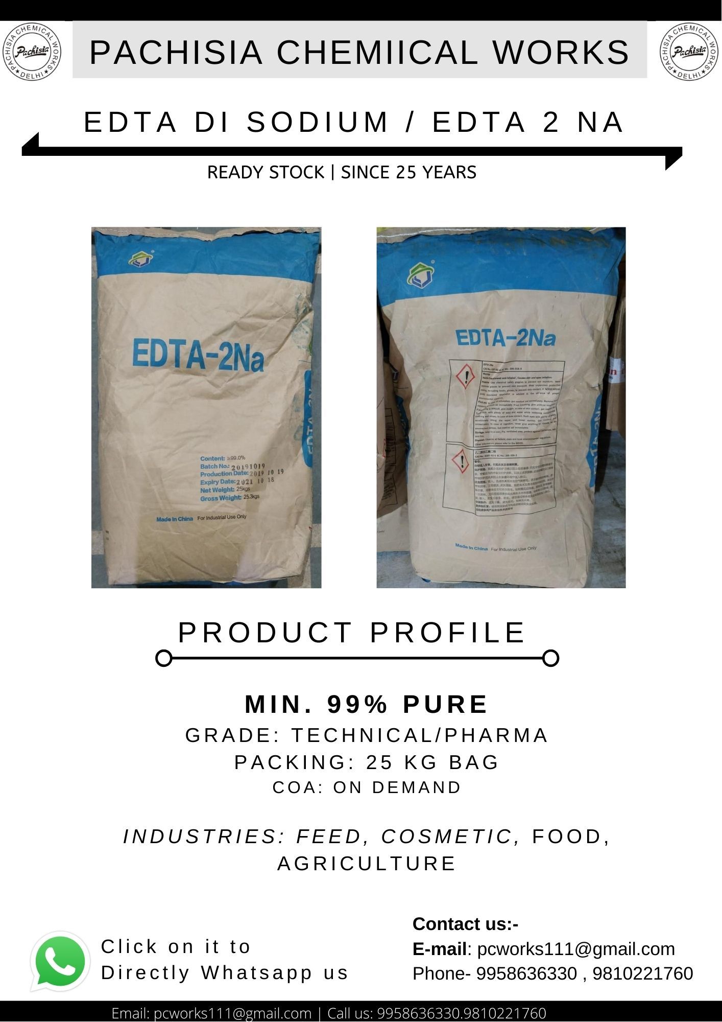 Disodium EDTA Powder