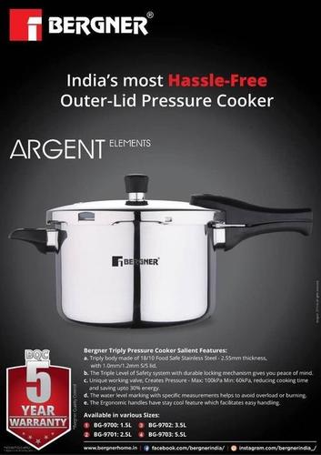 stainless Steel Triply Cooker