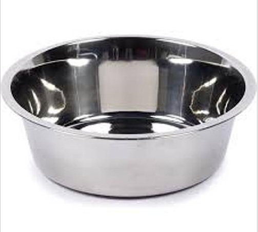 Steel pet bowl