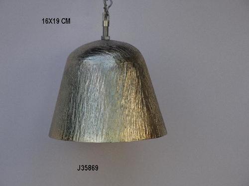 Pendant Lamp With Hammered Brass Plating
