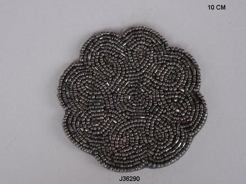 Black Glass Bead  Coasters