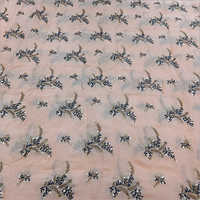 Pure Chinon Embroided Fabric