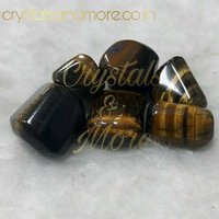 Tiger Eye Tumbled Stone - Small Size, Brown Color | Durable 7 Hardness, Authentic Brazilian Material