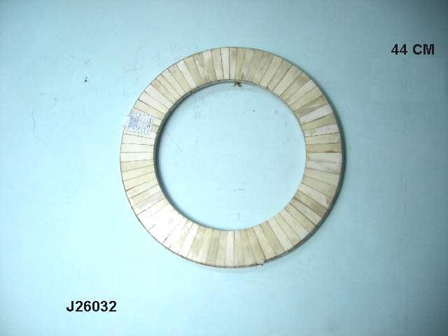 Mirror Frame With Bone And Wooden  Inlay