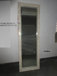 Mirror Frame With Bone And Wooden  Inlay