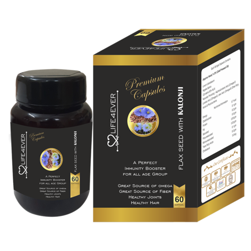 FlaxSeed With Kalonji Softgel Capsule 500mg 1x60