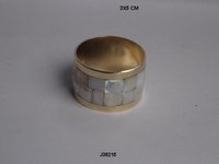 Napkin Rings With Mother Of Pearl Inlay