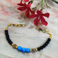 Fashion Gemstone Hakik And Turquoise Beads Bracelet