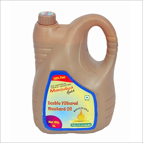 5 Ltr Double Filtered Mustard Oil - Organic Grade A, High Purity | Ideal for Cooking with Versatile Flavor and Aroma