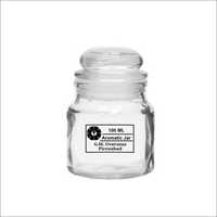 100ml Aromatic Candle Empty Glass Jar with Glass Lid