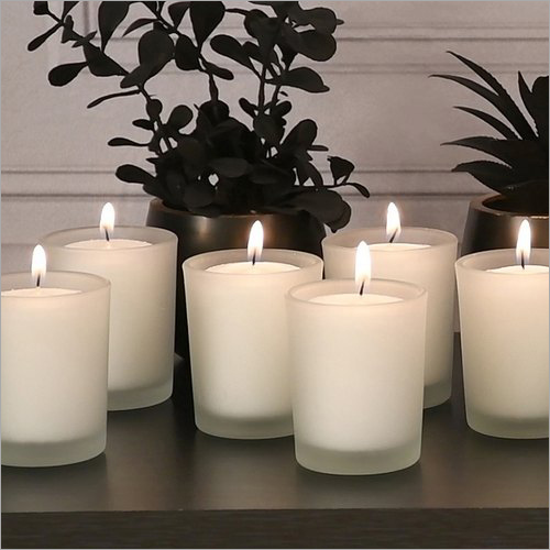 Frosted Candle Glass Votive