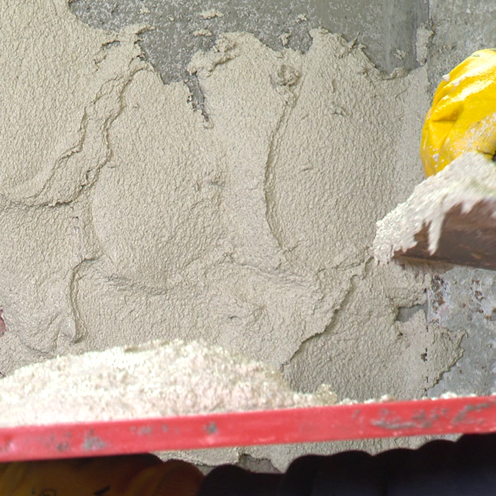 Cement-Based Hand Applied White Plaster, Aktek