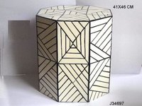 Resin  Inlay Stool