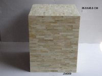 Handmade Bone Inlay Furniture Stool Square