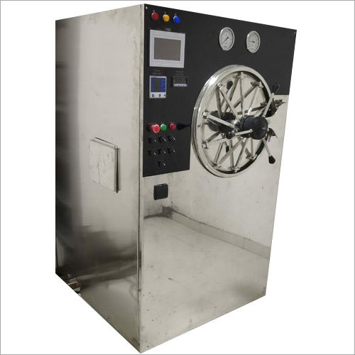 185 Litre Box Pack Cylindrical Horizontal 3 Drum Autoclave