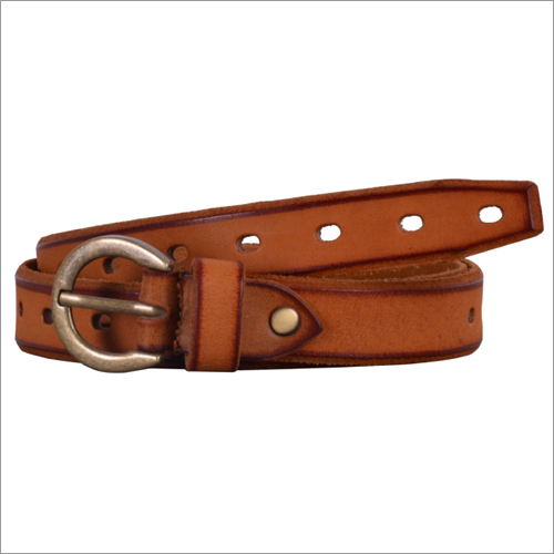 Genuine Tobaco Leather Ladies Belt