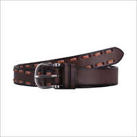 Genuine  Brown Leather Ladies Belt
