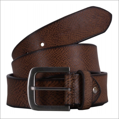 Genuine Brown Leather Mens Belt