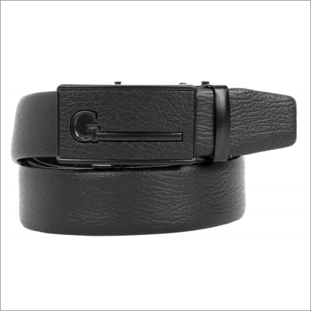 Genuine Black Leather Mens Belt