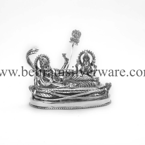 Vishnu Lakshmi Silver Murti