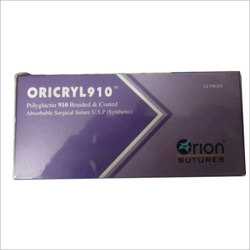 Oricryl 910 Polyglactin Braided and Coated Absorbable Surgical Suture USP