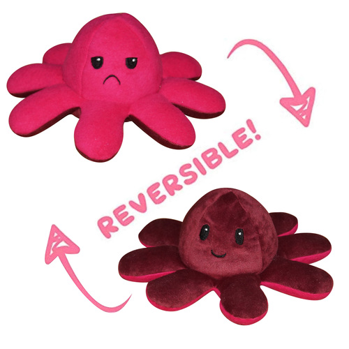 Reversible Octopus Soft Plush Toy