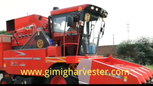 4 Rows Corn Combine Harvester