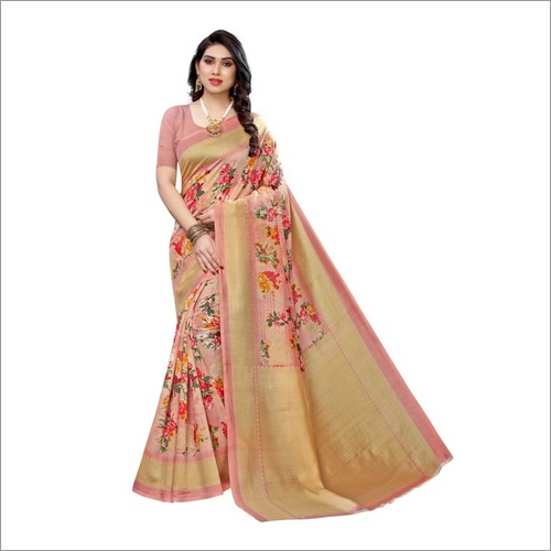 Art Silk Sarees With Superb Floral Prints