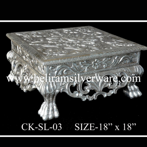 Antique Silver Chowki