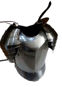 Black Antique Medieval Flute Armor Collectible Breastplate Armor w/Shoulder ~ Armor Jacket