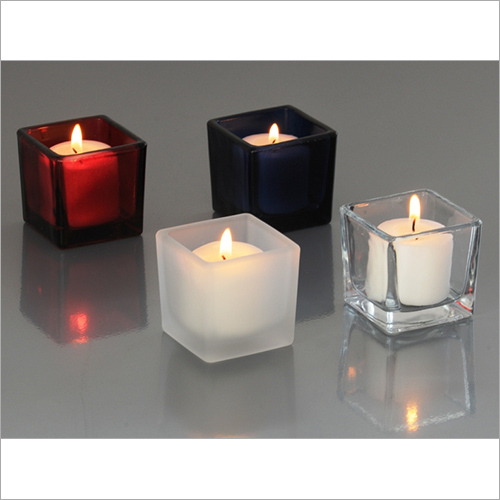 Glass Square Candle