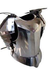 Medieval Breastplate Silver Flute Armor